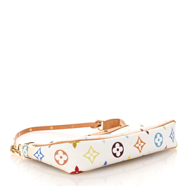 Louis Vuitton Monogram Multicolor Pochette Accessories White - Image 4