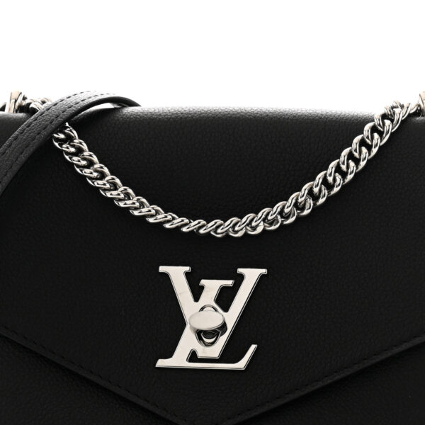 Louis Vuitton Soft Calfskin My Lockme Chain Bag BB Black - Image 4