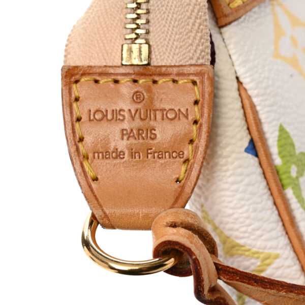 Louis Vuitton Monogram Multicolor Pochette Accessories White - Image 2