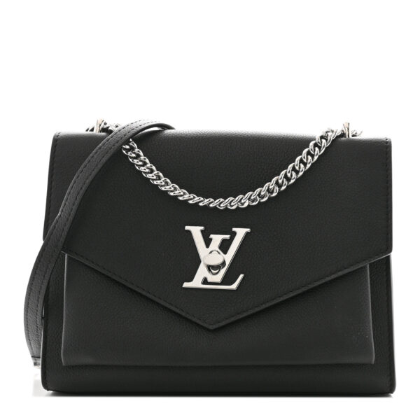 Louis Vuitton Soft Calfskin My Lockme Chain Bag BB Black